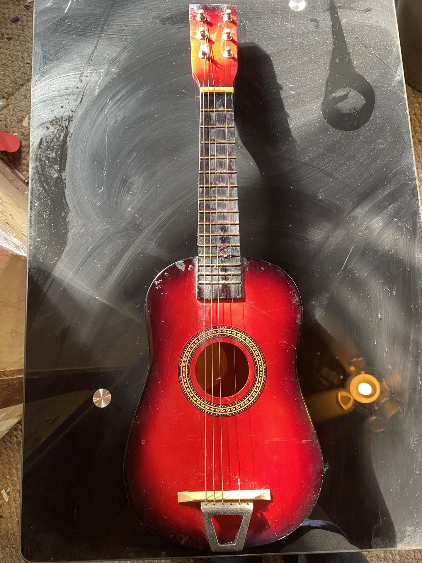 Mini 6 string acoustic guitar