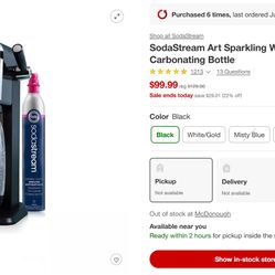 SodaStream sparkling water 