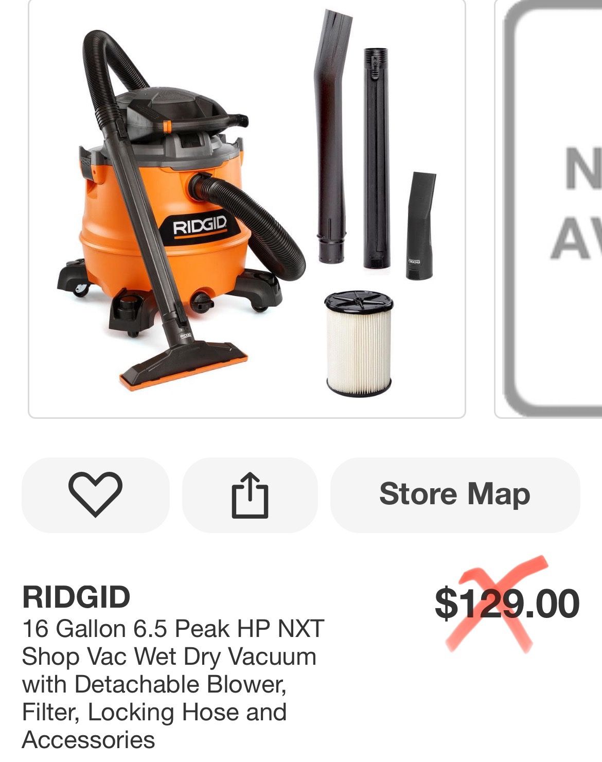 Ridgid Wet/dry Vacuum With Detachable Blower