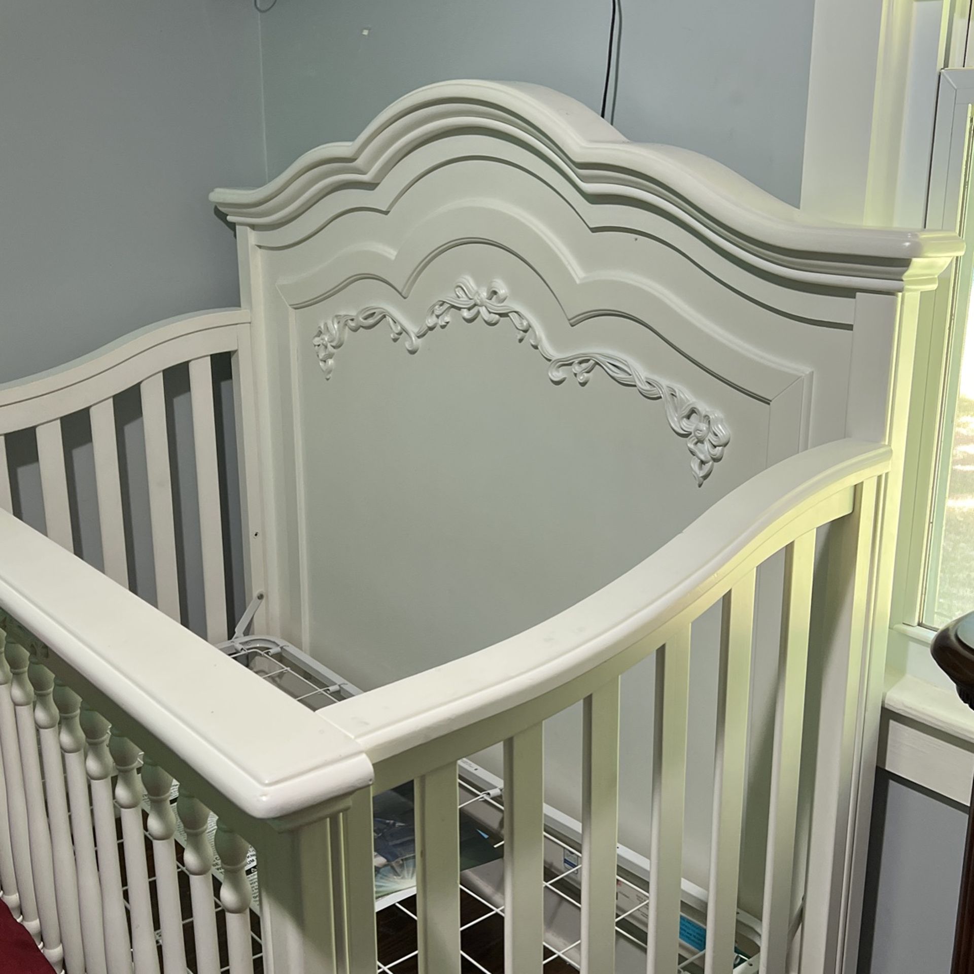 Cuna Color Blanco White baby crib, everything in very good condition. Text only for those interested.
