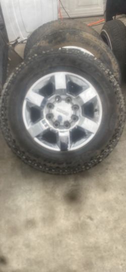 GMC Chrome 8 Lug Stock Tires And Rims