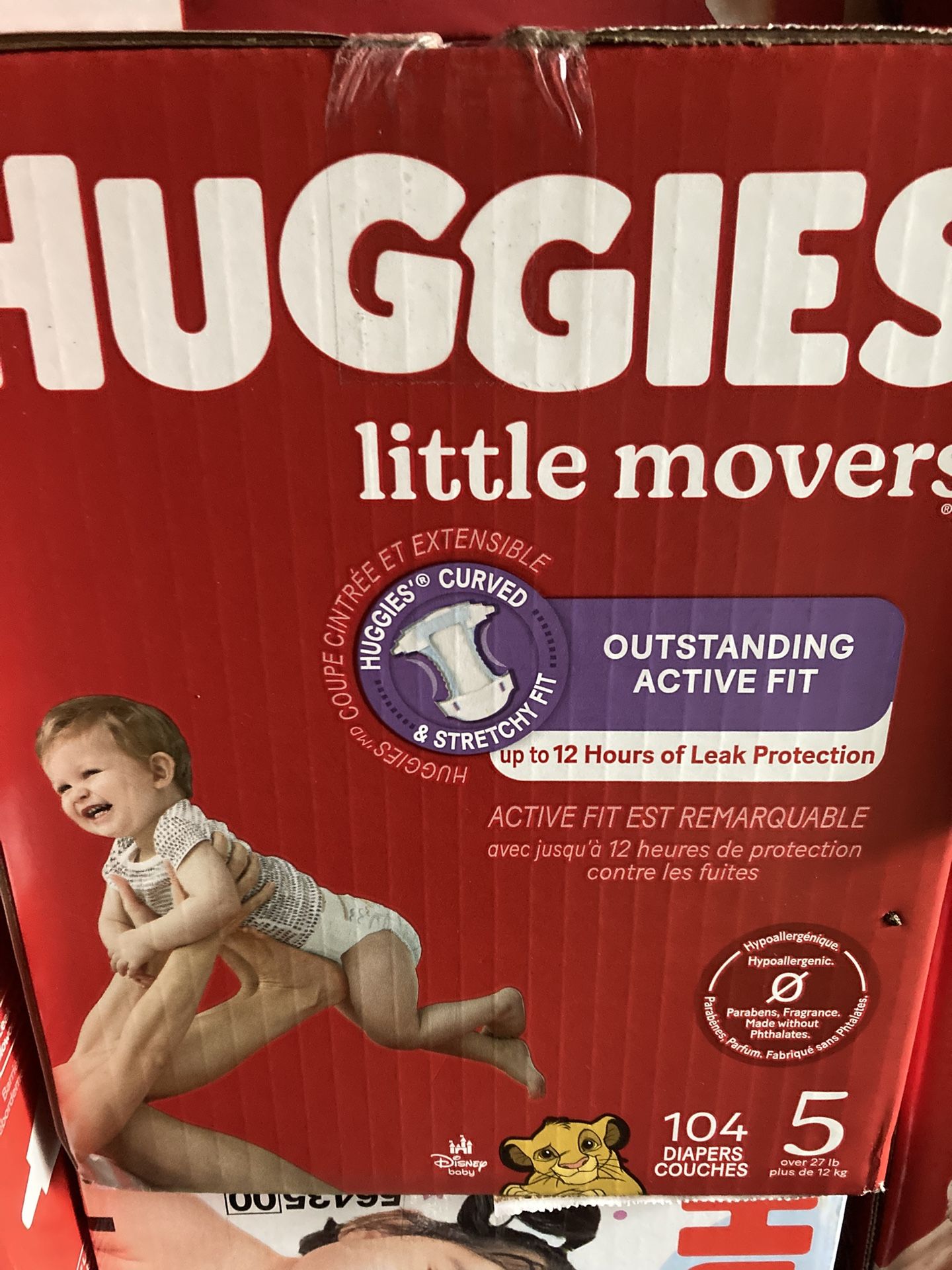 HUGGIES SIZE 5 104 pañales