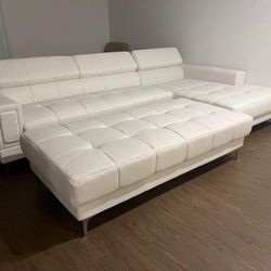 New Sectional Couch with Ottoman/ Free Delivery/ Zero Down 