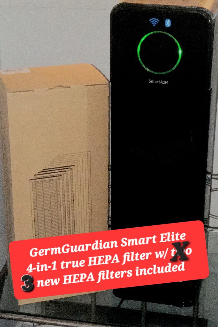 GermGuardian SMART Elite 4-in-1 True HEPA Air Purifier