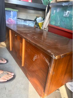 Mid century chest with key and lock