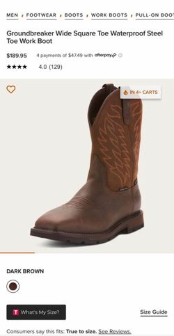 Ariat steel work boots