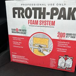 Froth Pak - Spray Foam - New - Full Kits (have 5 Available)