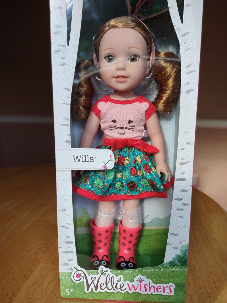 American Girl Willa (Wellie Wishers) 14.5 " Doll NIB