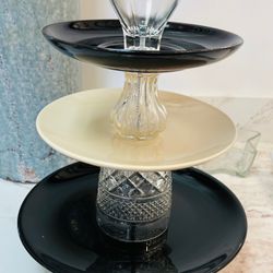 ✨ Vintage Handmade 3-Tier Dessert Stand ✨