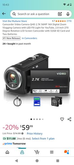 Camcorder Video Camera
