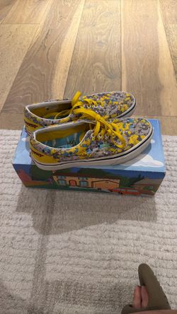 Kids Vans Shoes Collectible Itchy And Scratchy Pattern Sz 5.5US Men