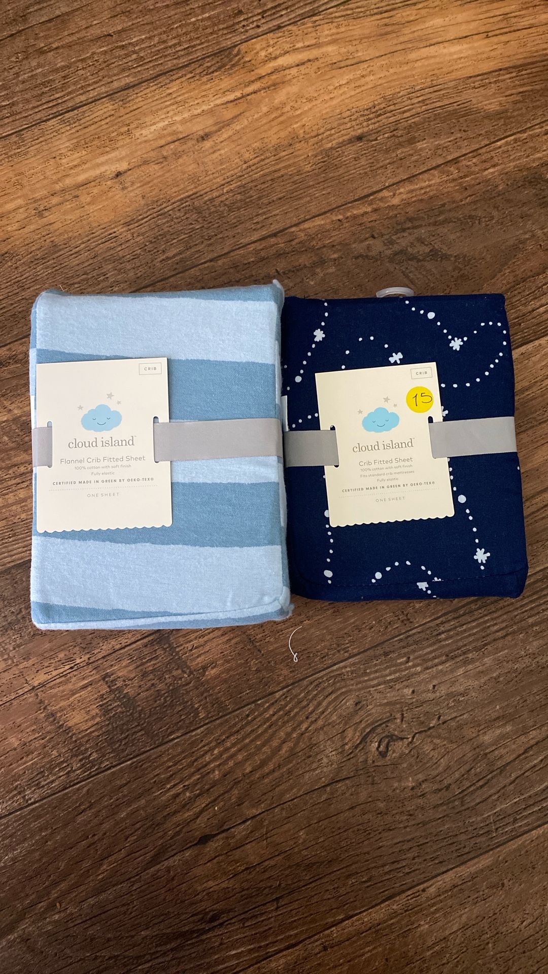 Cloud Island Flannel Crib Fitted Sheet And Crib Fitted Sheet