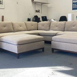 New Chenille Modular Sectional Couch Only $50 Down Payment 