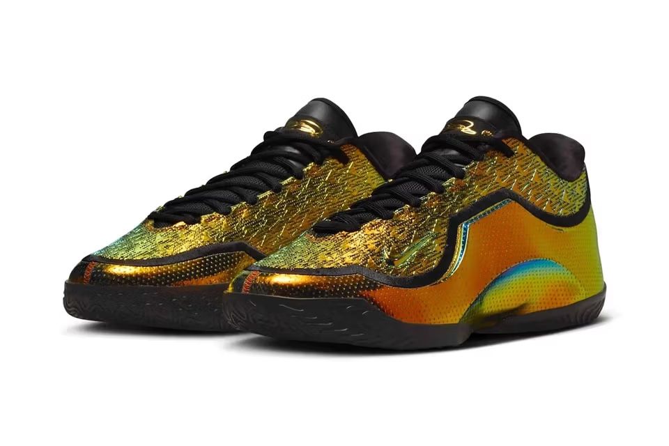 LeBron 23 Gold 40k Gold Shoes Size 9.5