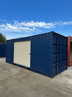 20FT CUSTOM STORAGE UNIT – 7FT ROLL-UP SIDE ENTRY (FULL ACCESS SETUP)