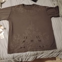 Louis Vuitton Louis Vuitton Grey Notre Dame Embroidered T-Shirt | Grailed
