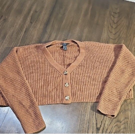 Forever 21 Crop Cardigan Sweater