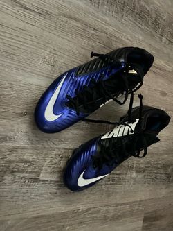 Nike Football Cleats Blue and Black