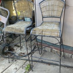 Metal chairs