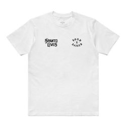 Born X Raised Spanto Lives White Shirt XL