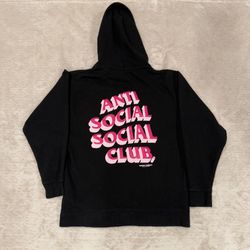 Anti Social Social Club × Period Correct Hooded Sweatshirt 'BIack’ Sz L