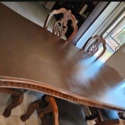 Dining table and 6 chairs