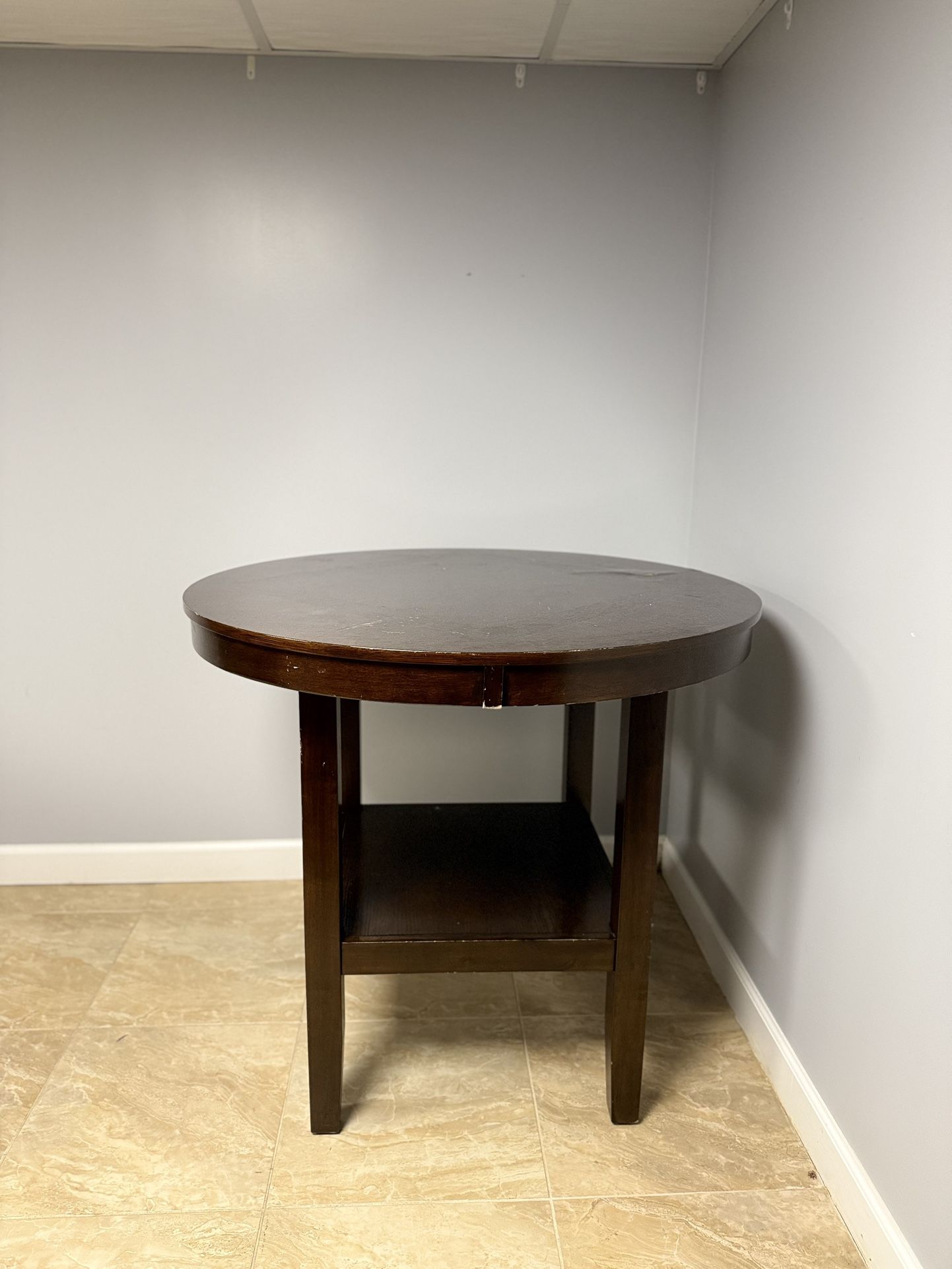 Round Bar Height Dining Table