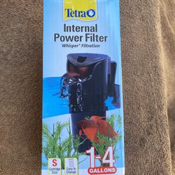 Tetra Internal Power Filter Whisper 1-4 Gallons 