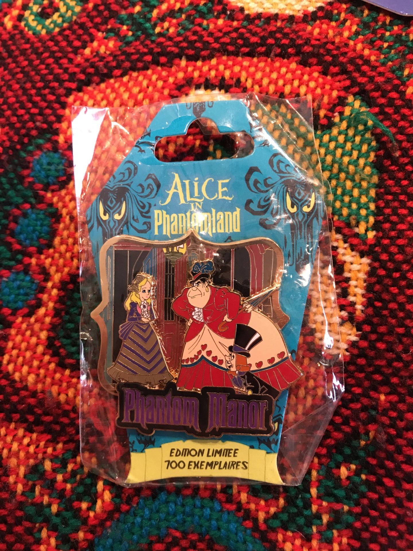 Phantom Manor Disney Pin (back)