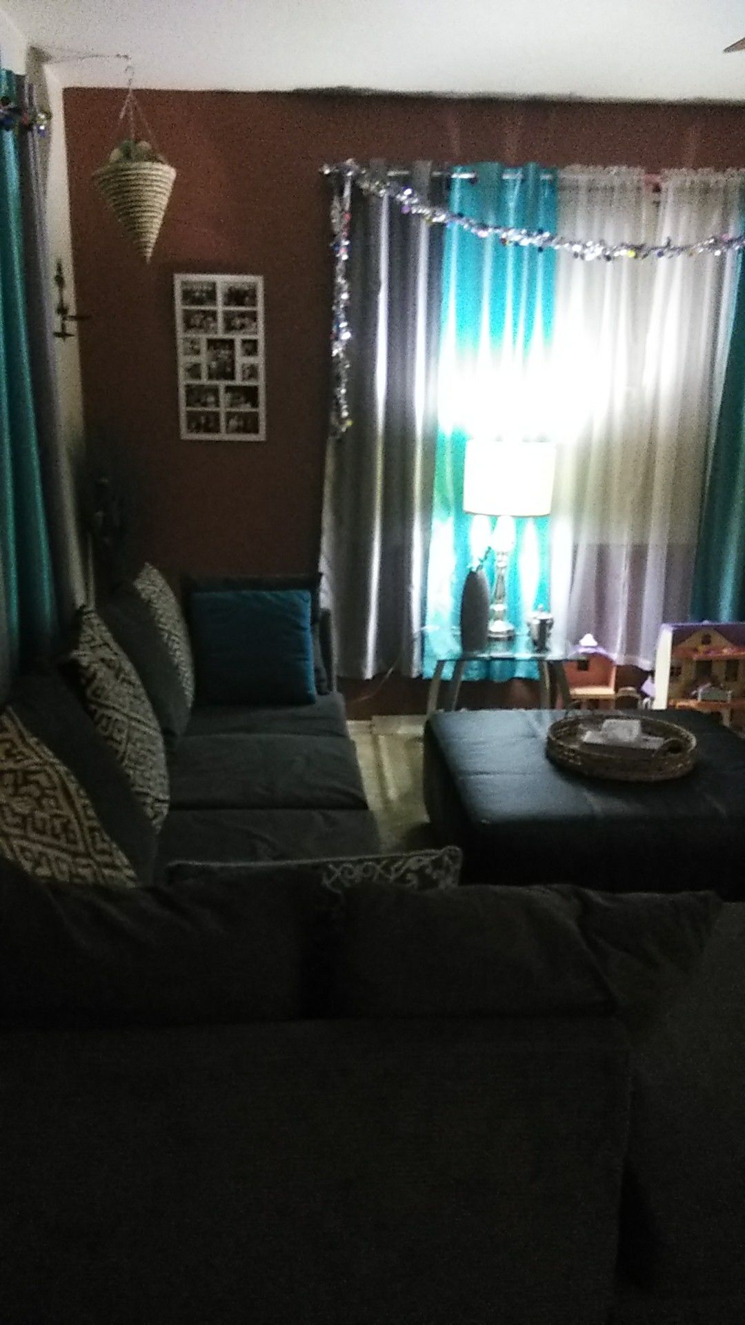 Dark gray living room set