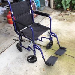 Wheelchair Walker Excellent Condition Almost New Light Weight Easy To Fold and Carry