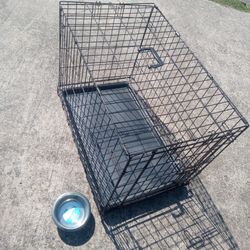 Dog Cage+Tray+Bowl 30 Medium