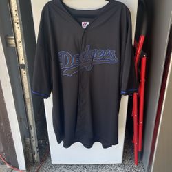Black Dodgers Jersey 4XL Like New