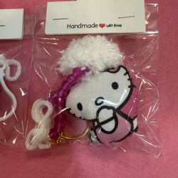 Stocking Stuffers Hello Kitty Key Chain with beads