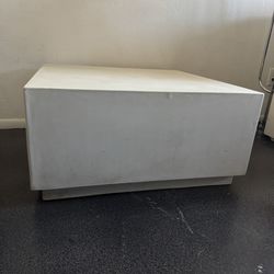 CB2 Matter Ivory Cement Coffee Table