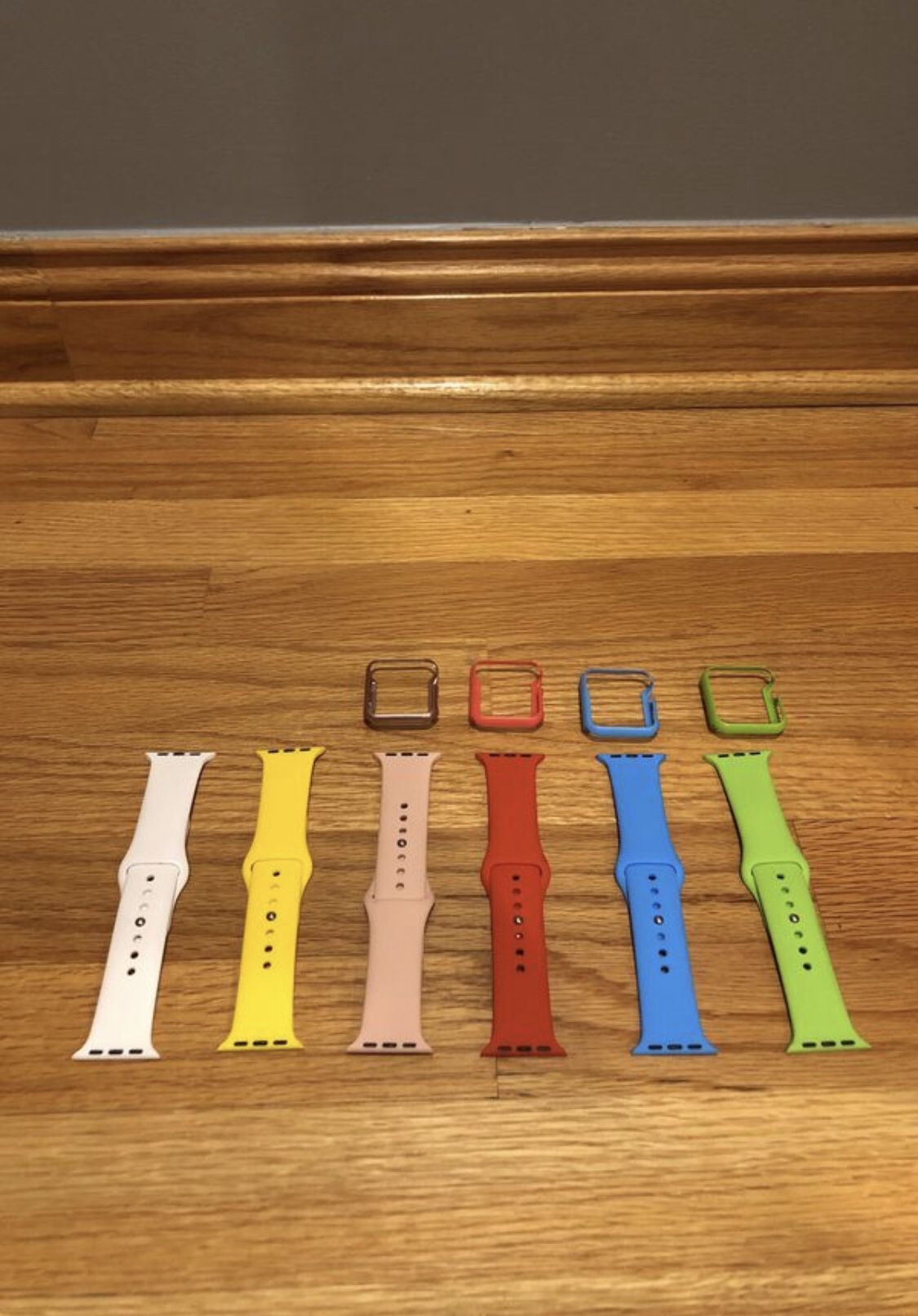 Multiple Apple Watch bands. 38mm