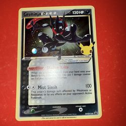 Pokemon Greninja Gold Star Promo SWSH144 Celebrations 25th Anniversary