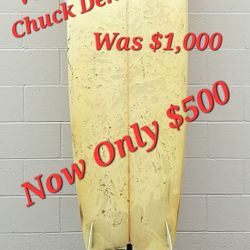 Vintage CHUCK DENT 9'6" Surfboard