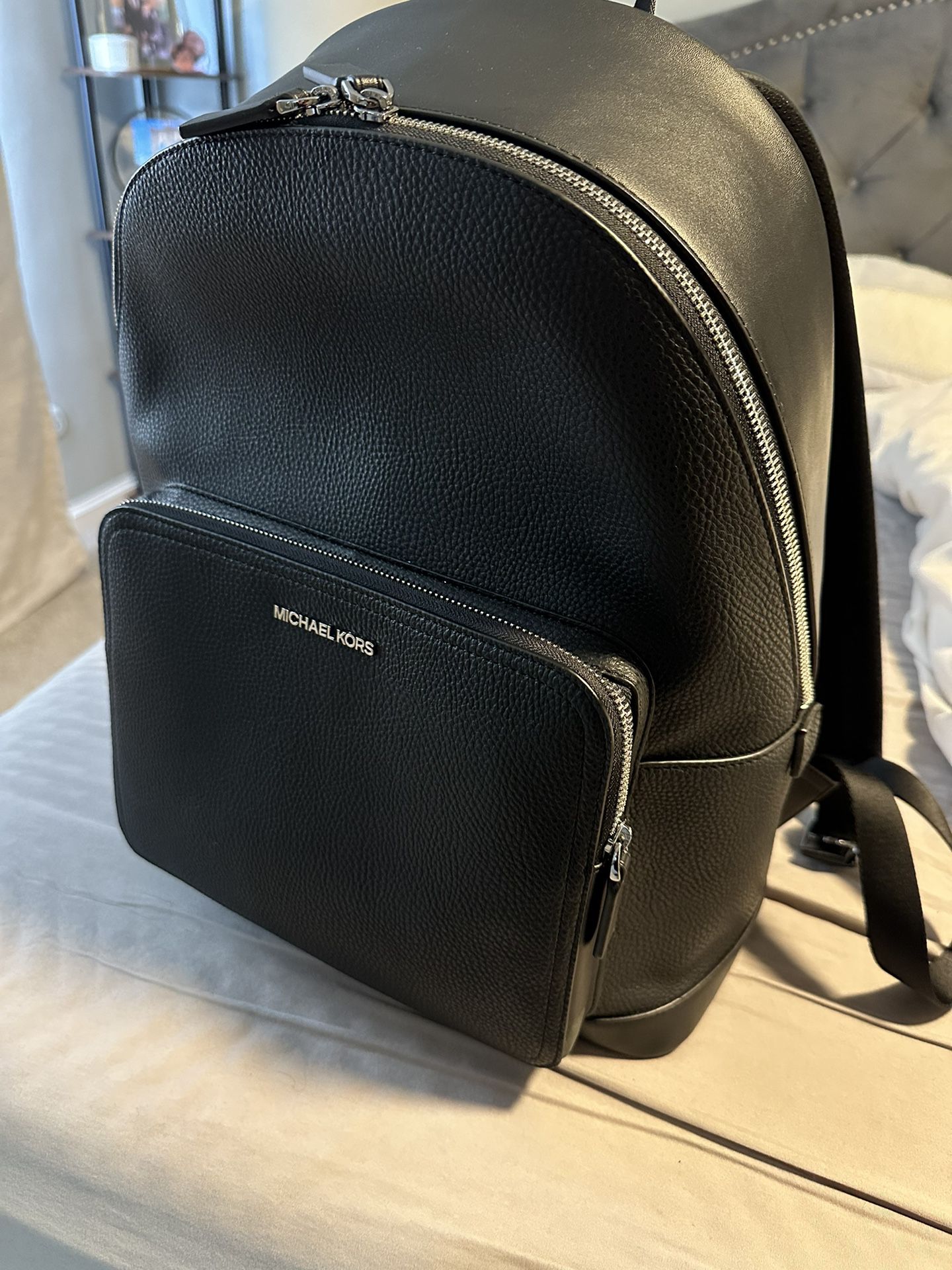 Michael Kors Cooper Pebbled Leather Commuter Backpack