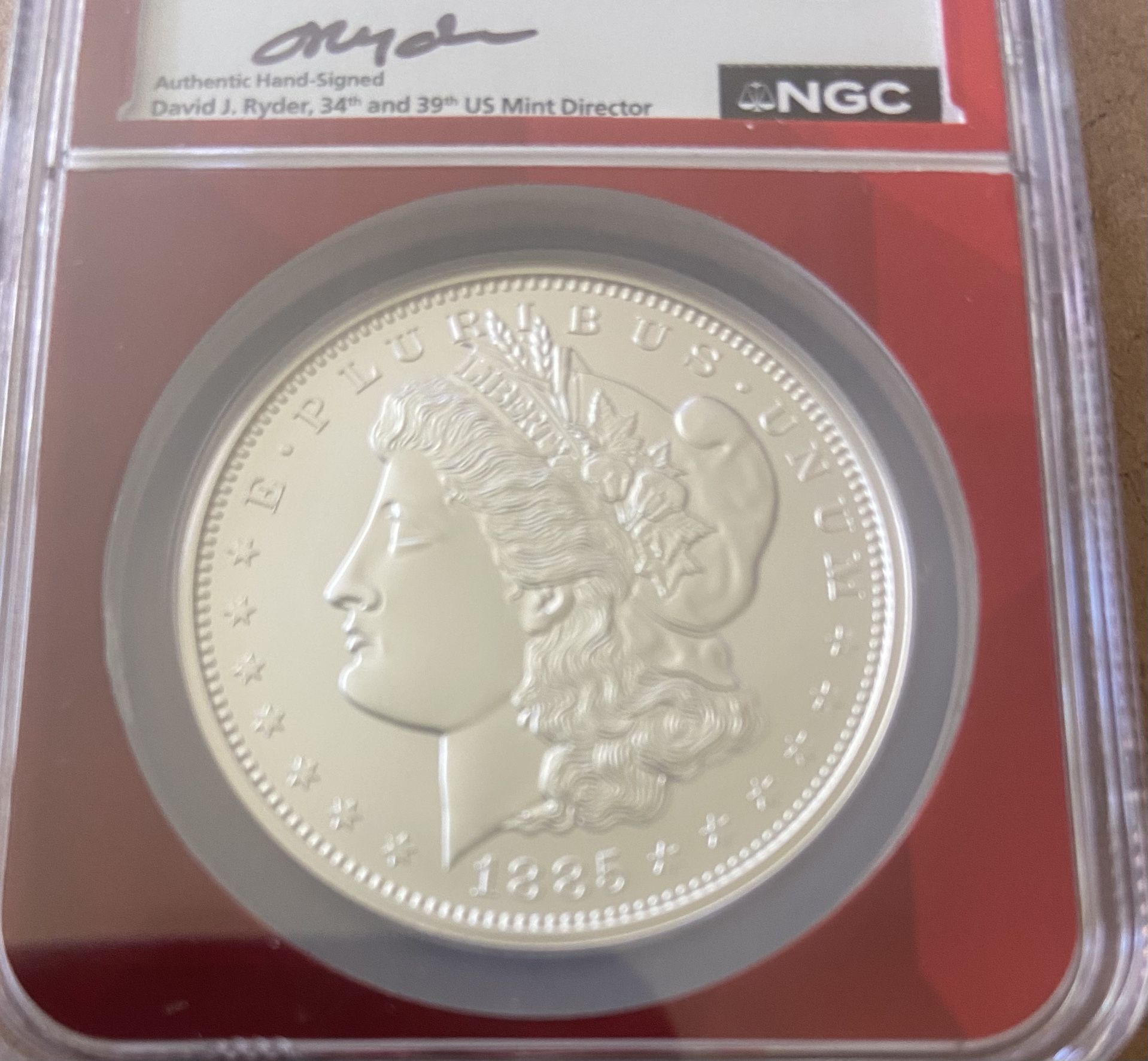 1885 CC MORGAN SILVER DOLLAR NGC MS70 FIRST DAY MORGAN LABEL 2023 FIJI MINT .999