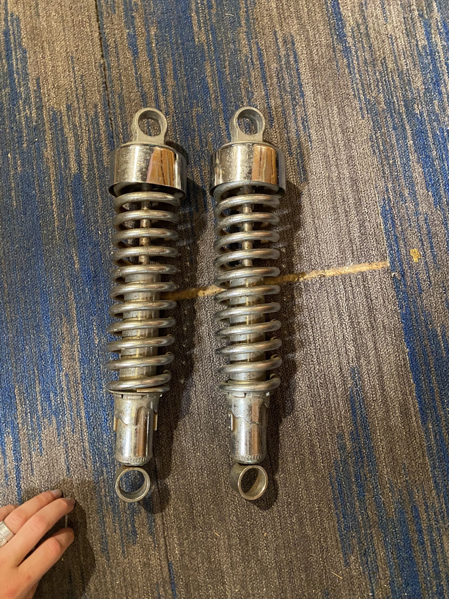 HARLEY SPORTSTER REAR SHOCKS CHROME SUSPENSION