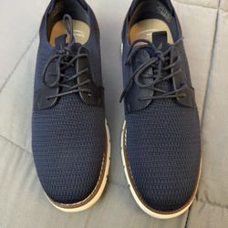 Nautica Wilberto Mens Dress Shoes Sz 9 Casual Navy Blue Lace-Up Oxford Sneakers