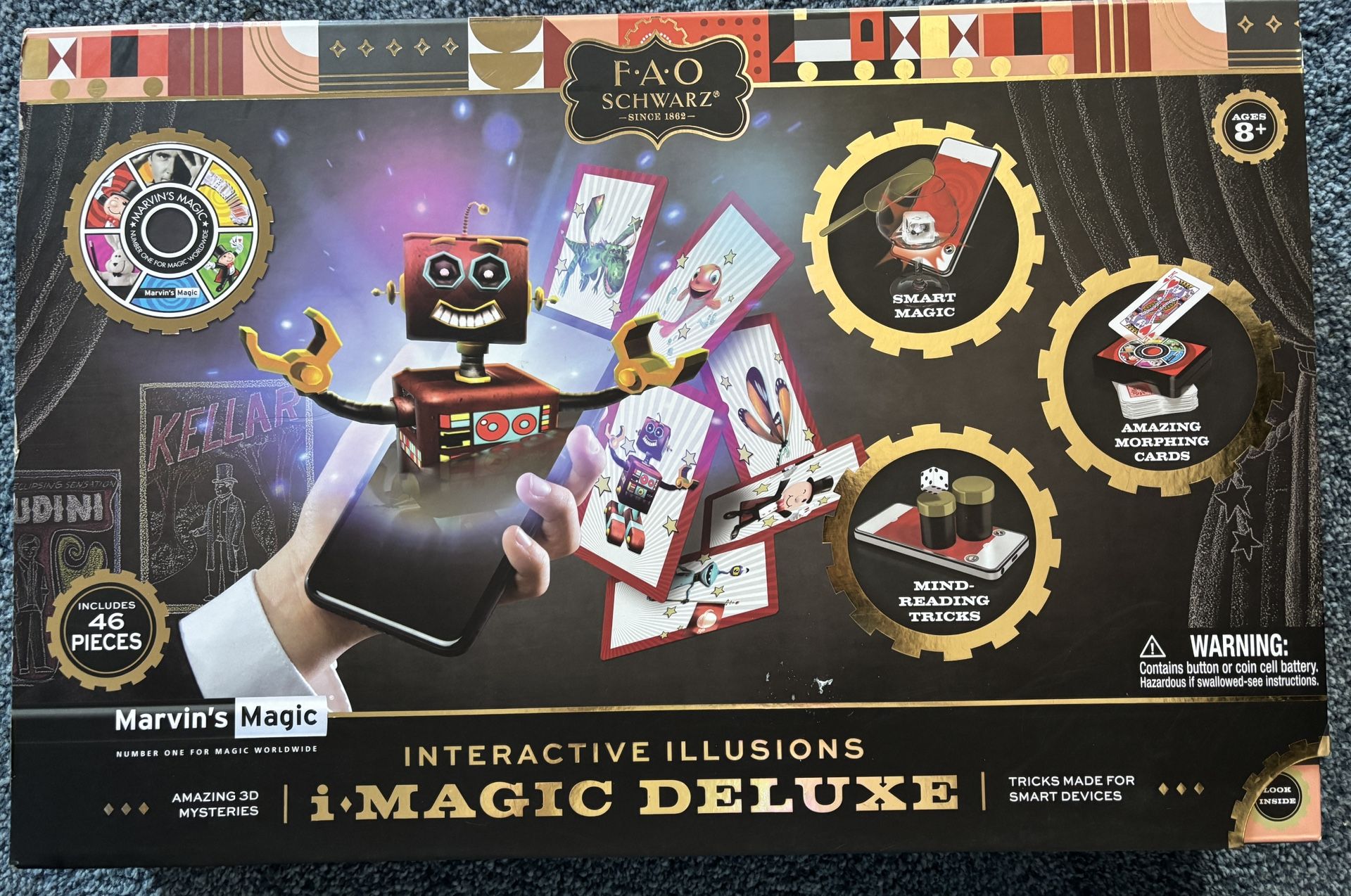 Fao Schwarz 46-Piece Interactive Marvin’s Magic Set *NEW*