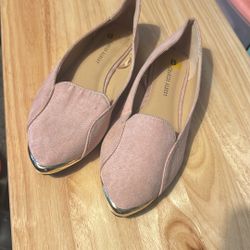pink flats/ slip ons/loafers