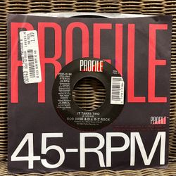 Rob Base & DJ EZ Rock “It Takes Two” 7” Single