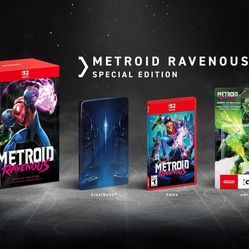PRESALE Metroid Ravenous Special Edition Nintendo Switch 2 SteelBook + amiibo