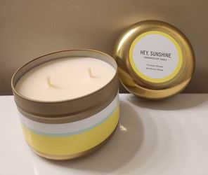 Soho Brights Collection Fragranced Soy Candle W/Lidded Tin