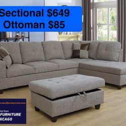 FREE DELIVERY🍀Brand New Sectional Sofa Couch 
