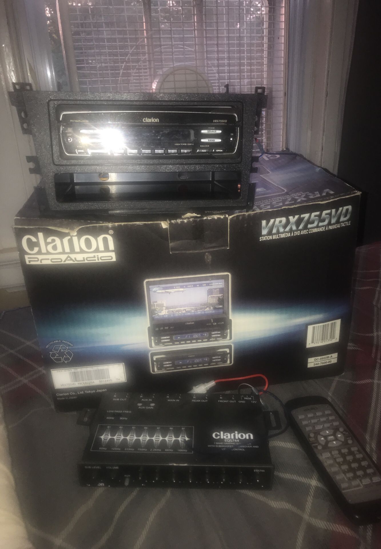 Clarion pro audio brz755vd / clarion eqs 744