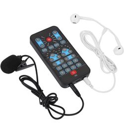 Live Sound Card, Handheld Voice Changer, Mini Voice Changer Device, 8 Fixed Sound Effects, Plug and Play, Game Recording, for Mobile Phone and Compute